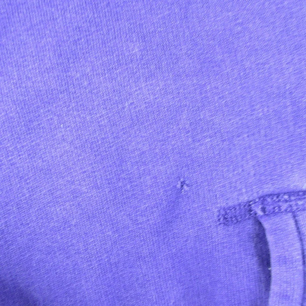 Polo Ralph Lauren Hoodie Mens Small Purple Pullover Fleece Pony Logo Flaw